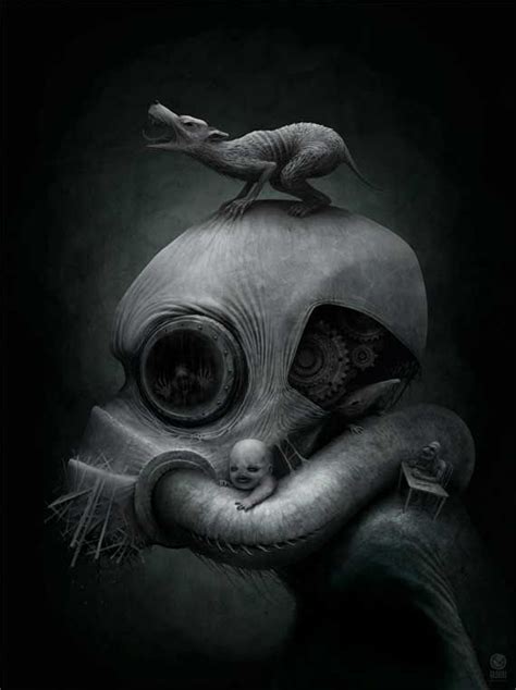 50 Creative Scary Illustration By Anton Semenov Inspiration Creepy