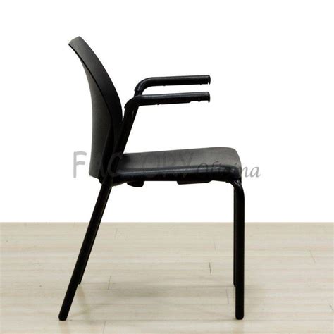 Steelcase Visitor Chair Mod Eastside Made Of Black Pvc