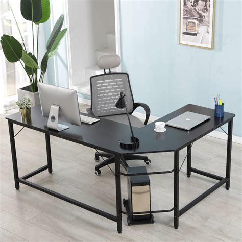Maybe you would like to learn more about one of these? Merax 66" L-Shaped Desk Corner Computer Desk Study Writing ...