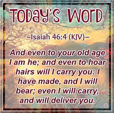 Isaiah 46:4 | Isaiah 46, Book of isaiah, Bible quotes kjv
