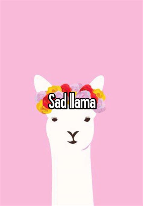 Sad Llama