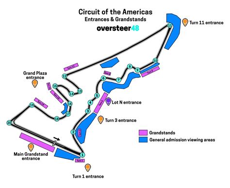 Circuit Of The Americas Entrance Gates Map And Location Cota F1