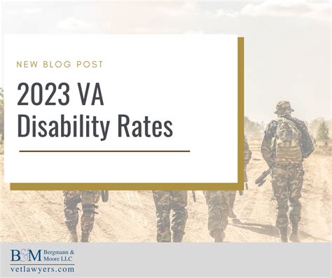 2023 Va Disability Rates Bergmann And Moore