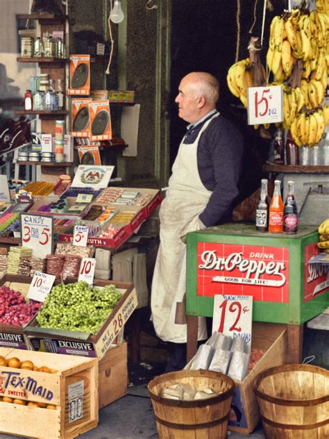 A Grocery Store In 1939 Colorized Oldschoolcool