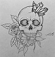 Crystal skull tattoo design | Cool tattoo drawings, Easy skull drawings ...