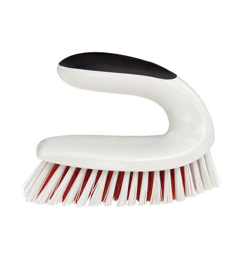 Oxo Kitchen Scrubbing Brush With Contoured Handle Keeps Knuckles From