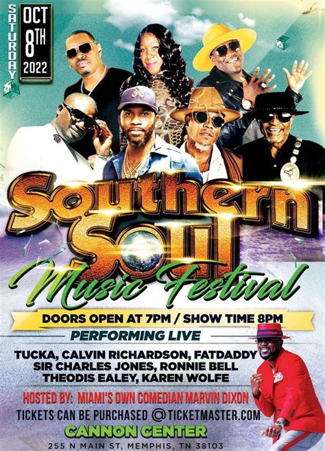 Southern Soul Music Festival Memphis October 9 2022 Online Event