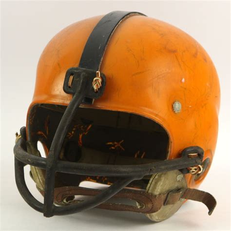 Lot Detail 1950s Circa Riddell Game Worn Football Helmet W 6 Strap