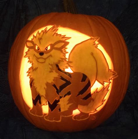 Arcanine Pumpkin Light Version By Johwee On Deviantart