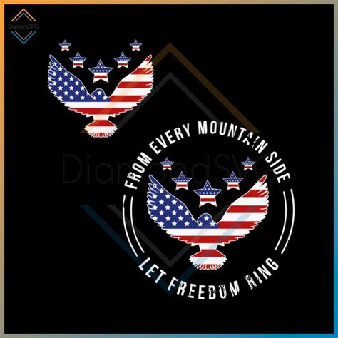 Independence Day Let Freedom Ring SVG Graphic Design Files