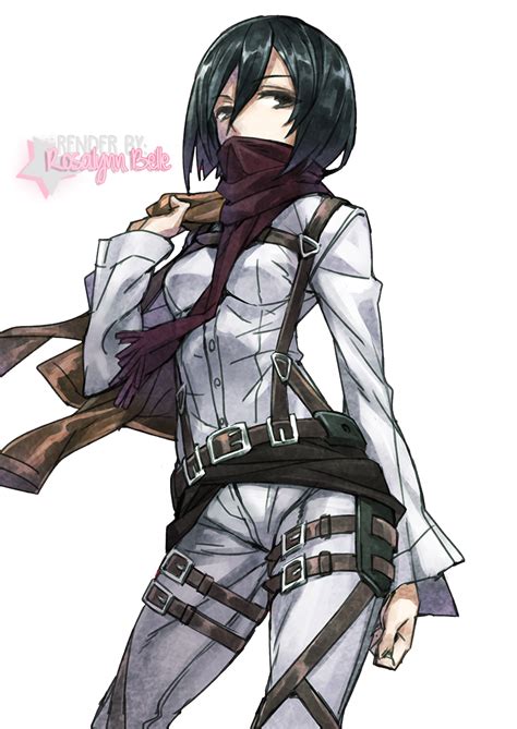 Mikasa ackerman ( ミカサ・アッカーマン mikasa akkāman ? Shingeki no Kyojin Mikasa Ackerman Render by ...