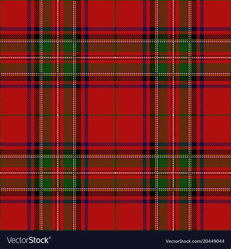 Clan Stewart Scottish Tartan Plaid Royalty Free Vector Image