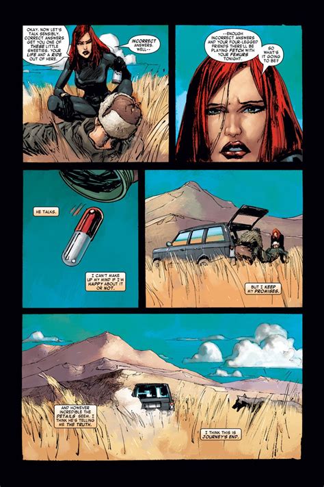 Natasha Romanoff Aka Black Widow Hunting The Red Room In Black Widow 2004 5 Blackwidowcomics