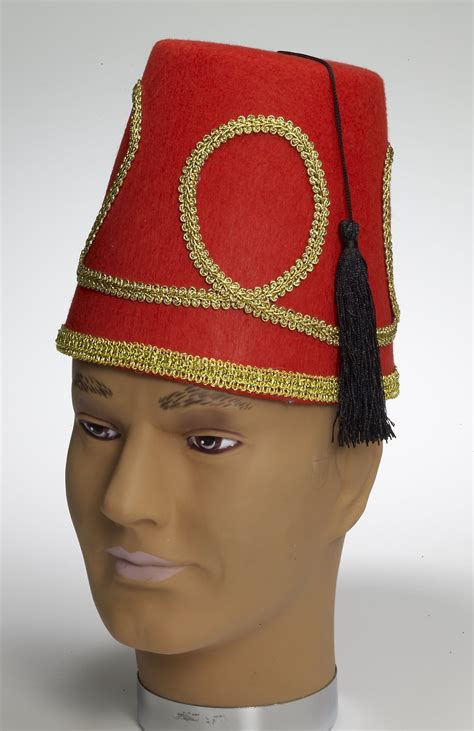 Red Fez Hat Costume Holiday House