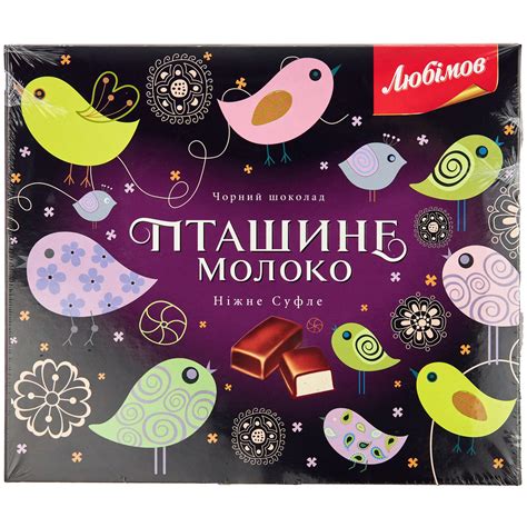 Lyubimov Birds Milk Souffle In Dark Chocolate Candy 150g ᐈ Buy At A Good Price From Novus