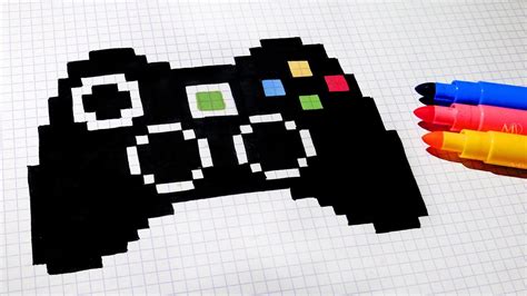 Handmade Pixel Art How To Draw Game Controller Pixelart Youtube