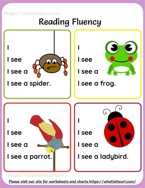 Four Pages Of Content To Improve The Fluency Of Kids Reading Fluency