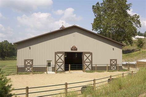 Tims Horse Barn And Riding Arena Morton Buildings 3712 Horse Barn
