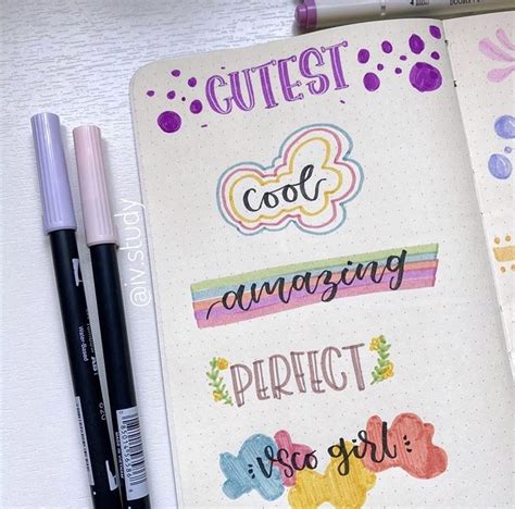 Bullet Journal Notes Powerpoint Lettering Title Ideas Notebooks