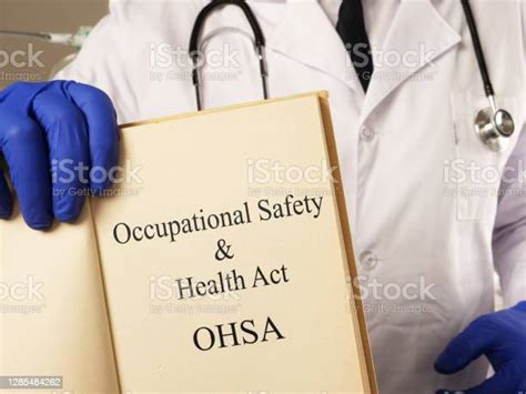 Occupational Safety And Health Act Osha Is Shown On The Photo Stock