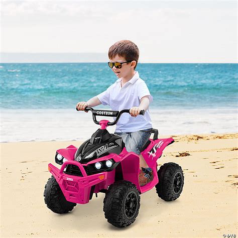 Costway 12v Battery Powered Kids Ride On Atv Electric 4 Wheeler Quad