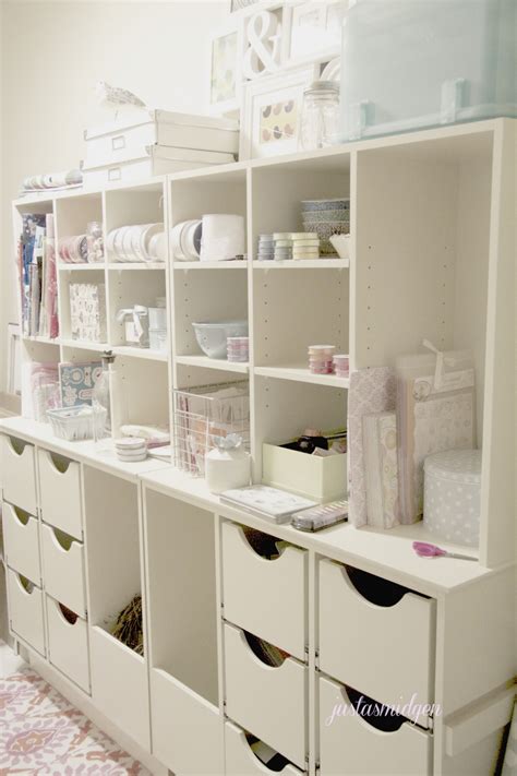 Whether you are thinking about making hobby room or a room for craft supply storage we have the solutions to help you with your project. Craft Storage 1 - Just a Smidgen