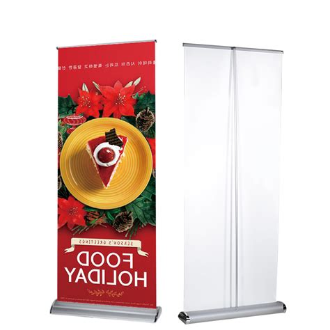 Promotion Moving Aluminum Alloy Roll Up Retractable Wide Base Roll Up