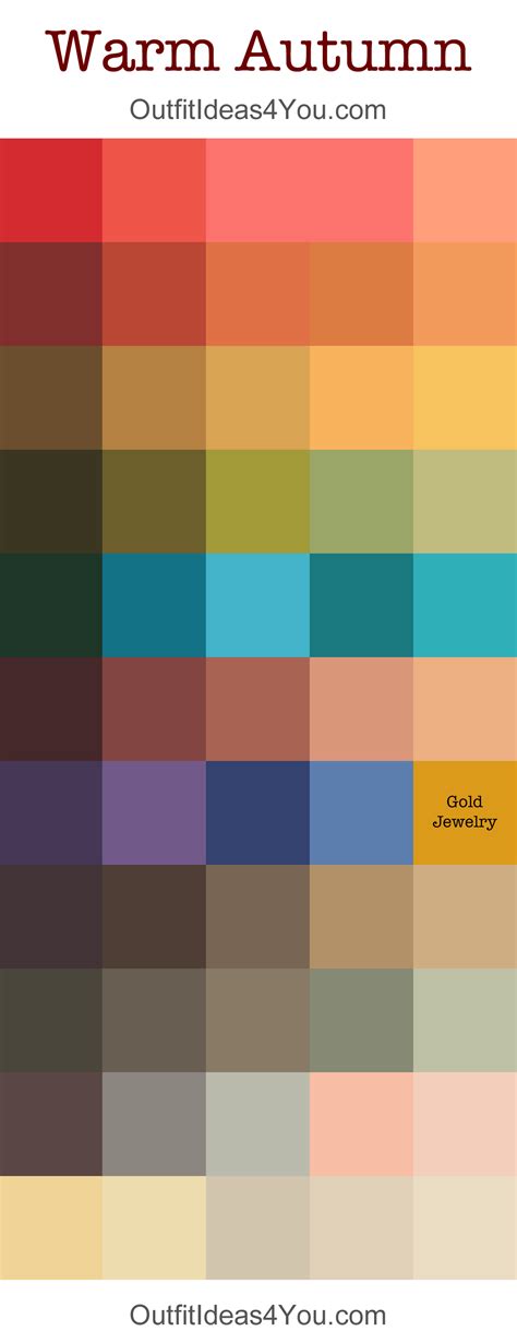 Warm Color Palette In 2020 Warm Colour Palette Brown