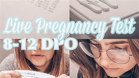 Live Pregnancy Test 8 12 Dpo Youtube