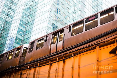 Chicago L Elevated Train Photograph By Paul Velgos Pixels