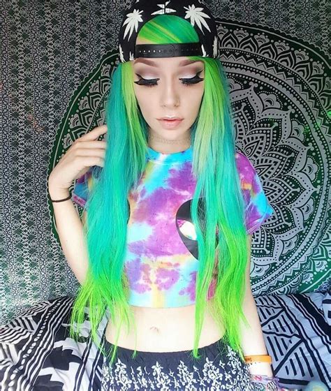 25 Green Hair Color Ideas You Have To See Page 15 Of 25 Ninja Cosmico