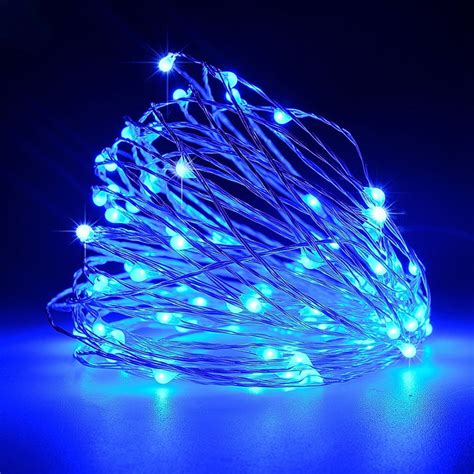 5m 50 Led Christmas String Lights Battery Operated Fairy Copper Wire Decorative Lights For Home