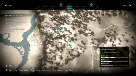 Oxenefordscire Hoard Map Guide Assassins Creed Valhalla