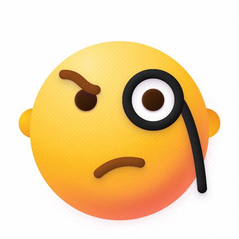 Monocle Smile Emoji Face Emotion Icon Download On Iconfinder