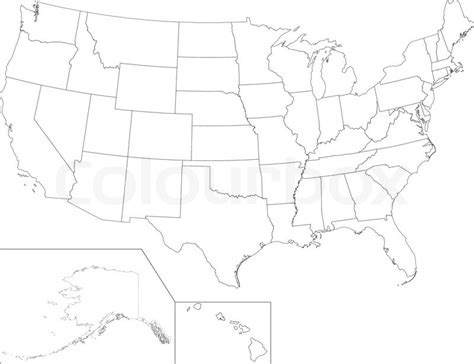 13 Usa Map Outline Vector Images Usa Outline Map United States Blank