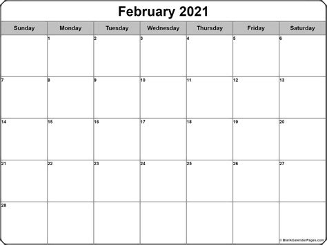 The 2021 calendar is in word format so it's easy to change the colours and the size to a3 or a5. February 2021 calendar | 56+ templates of 2021 printable calendars