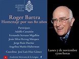 Roger Bartra, homenaje por sus 80 años de vida - COMECSO
