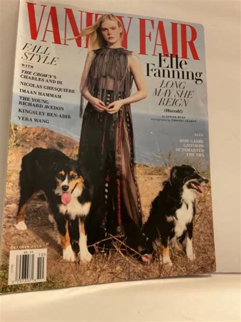 Vanity Fair Magazine October Elle Fanning Picclick