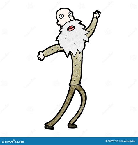 Cartoon Old Man Dancing Stock Vector Illustration Of Spritely 38063216
