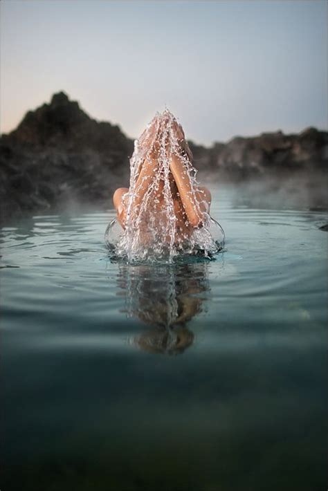 Woman Emerging From The Water Art Photo By Gunnar Gestur Geirmundsson