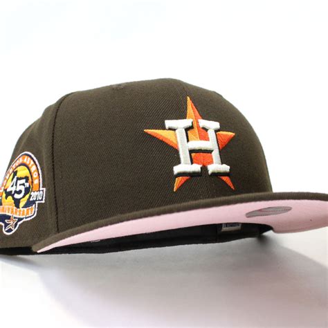 Houston Astros 45th Anniversary New Era 59fifty Fitted Hat Brown Pink