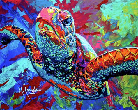 Sea Turtle Painting By Maria Arango