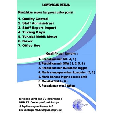 Lowongan kerja ,job vacancy ,info loker, peluang karir, lowongan kerja terbaru ,bursa kerja, lowongan cpns, penerimaan cpns, pengumuman, job fair, walk in interview, kerja di semarang, bursa kerja semarang, career expo, jawa tengah, cari kerja. Info Loker Driver Wilayah Kali Gawe Genuk Semarang : Loker ...