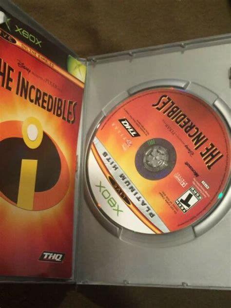 Original Microsoft Xbox Video Game Platinum Hits Disneys The Incredibles Rated T Ebay