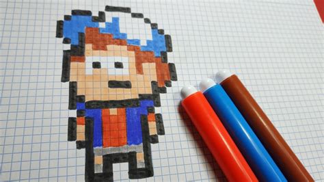 Como Dibujar A Dipper Gravity Falls Pixel Art Youtube