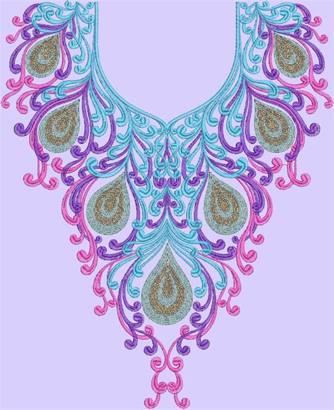 Embdesigntube Kameez Neck Embroidery Designs