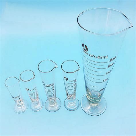 1pc Lot 5ml To 2000ml Glass Measuring Cylinder With Marked Scale Lines Graduate Conical Cups