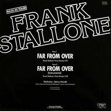 Retro Disco Hi Nrg Frank Stallone Far From Over 12 Mix 1983