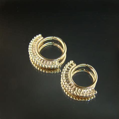 Lakshmi Gold Septum Ring Indian Septum Big Nose Jewelry Etsy