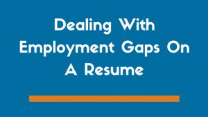 As you'll see below, the cover letter can sometimes be the perfect place to address this issue. Employment Gaps on Resume | Gaps in Work History | Empire ...